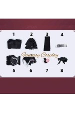 Identity V Perfumer Fatal Affection Black Formal Dress Cosplay Costume